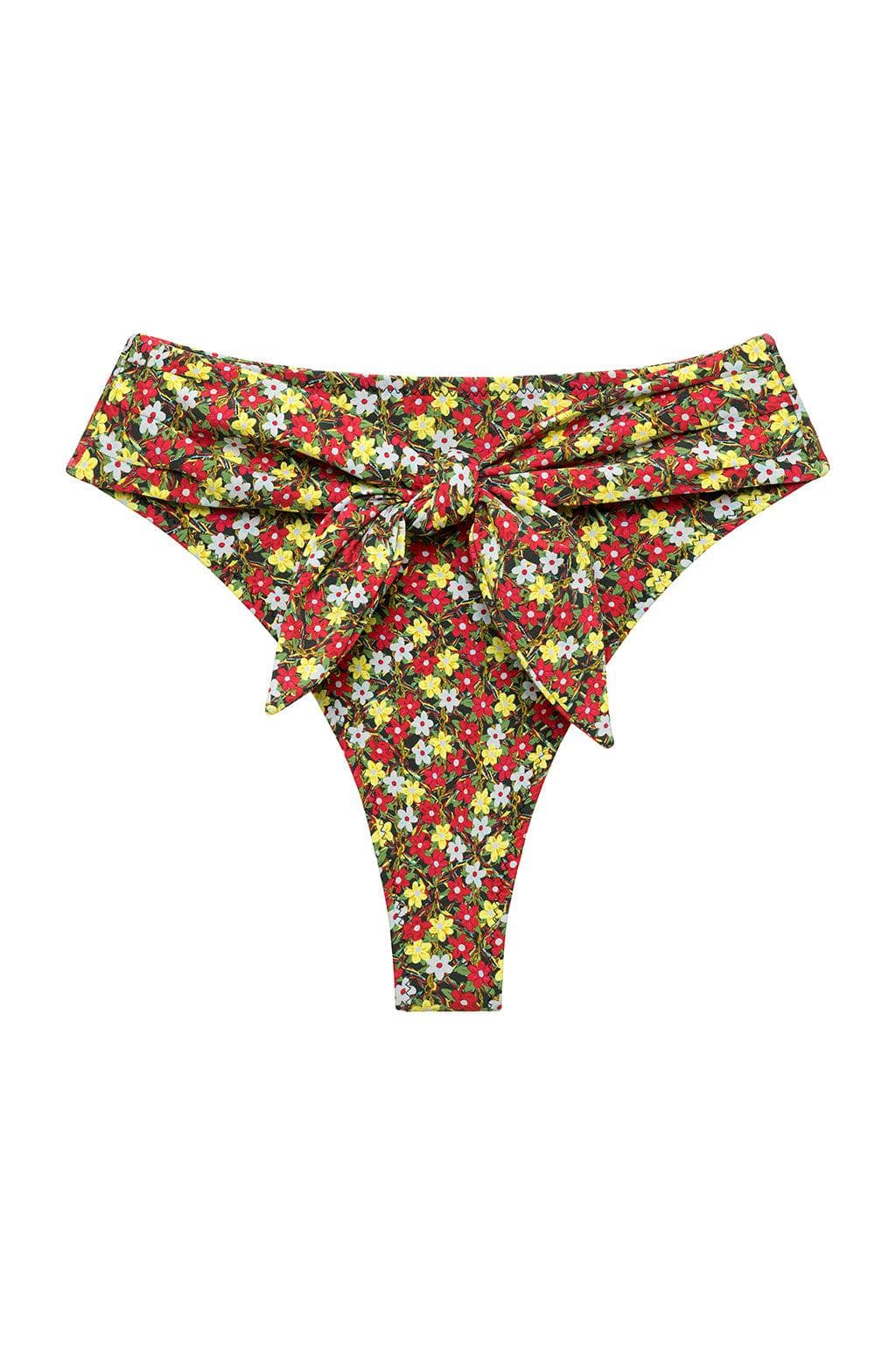 Montce - Sienna Floral Paula Tie-Up Bikini Bottom -