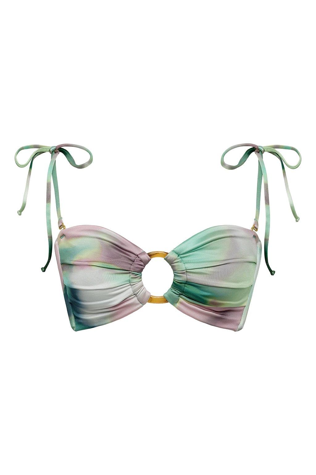 Montce - Silk Dye Tori Ties Bandeau Bikini Top -