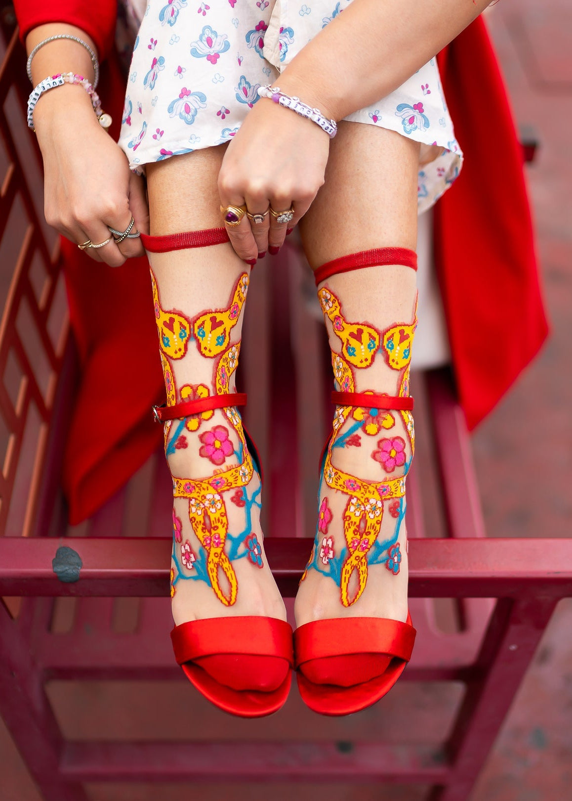 Sock Candy - Year of the Snake Sheer Crew Sock -