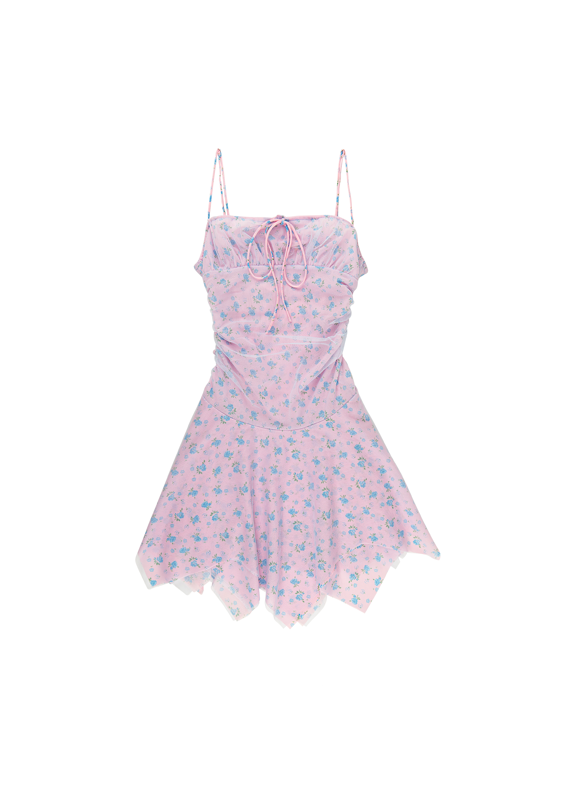 Tyler McGillivary - Sofia Dress - Blue Floral/White -