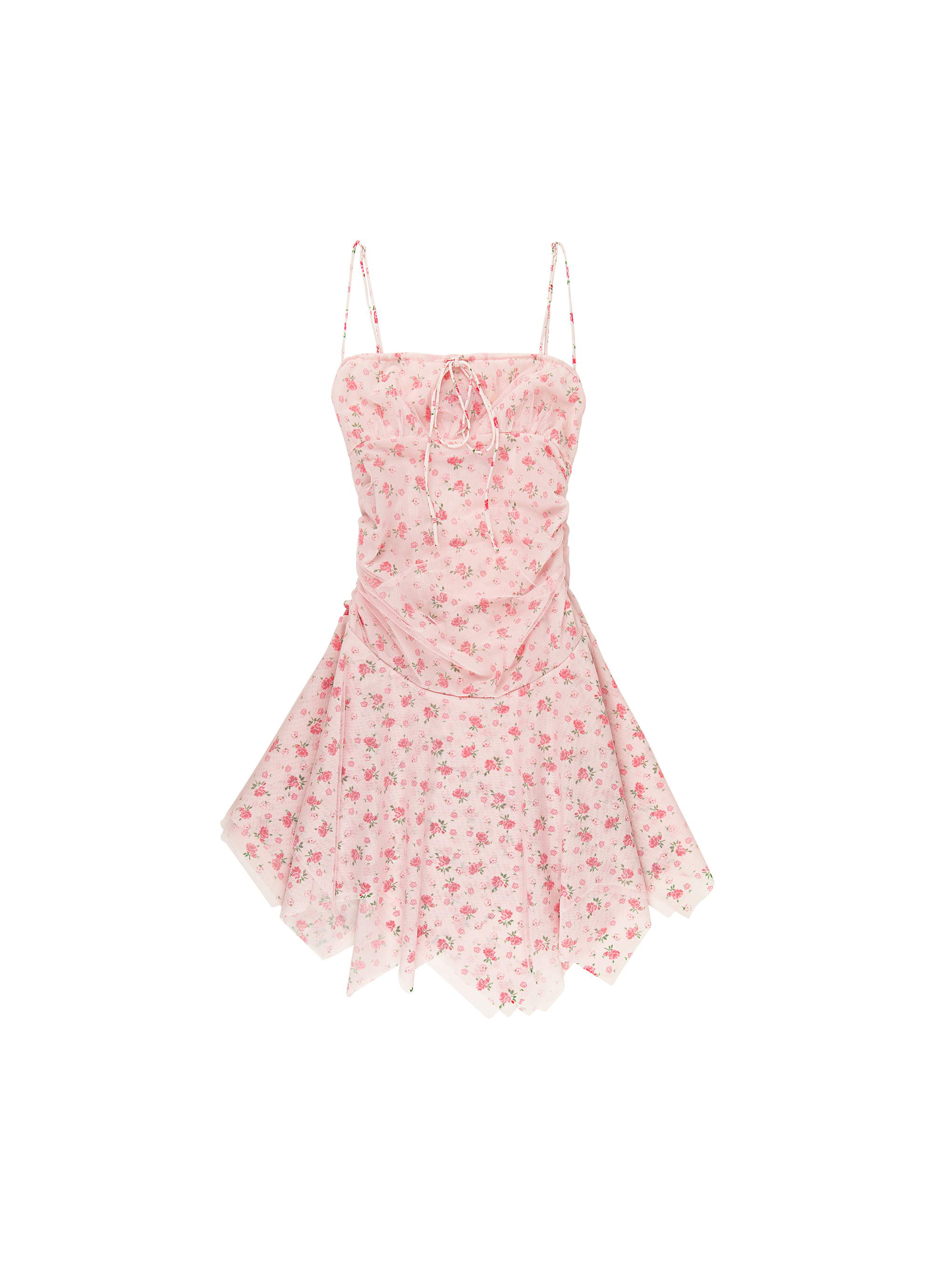 Tyler McGillivary - Sofia Dress - Pink Floral/White -