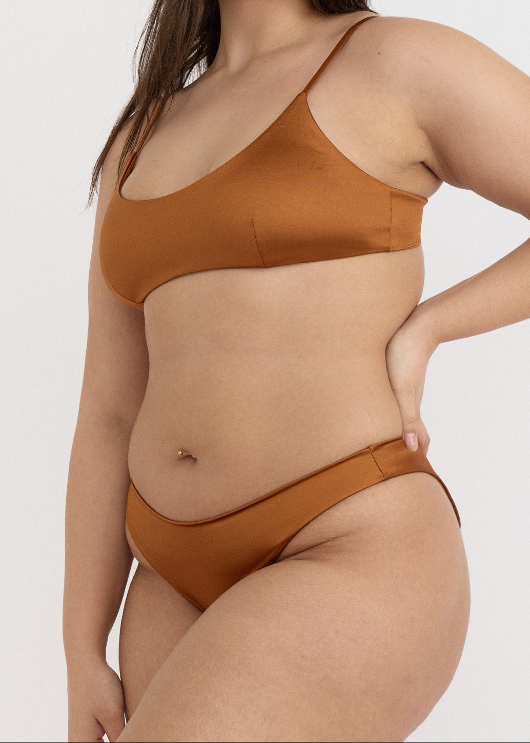 Organic Basics - Solar Swim Cheeky Bikini Bottom - Shimmer Coast -