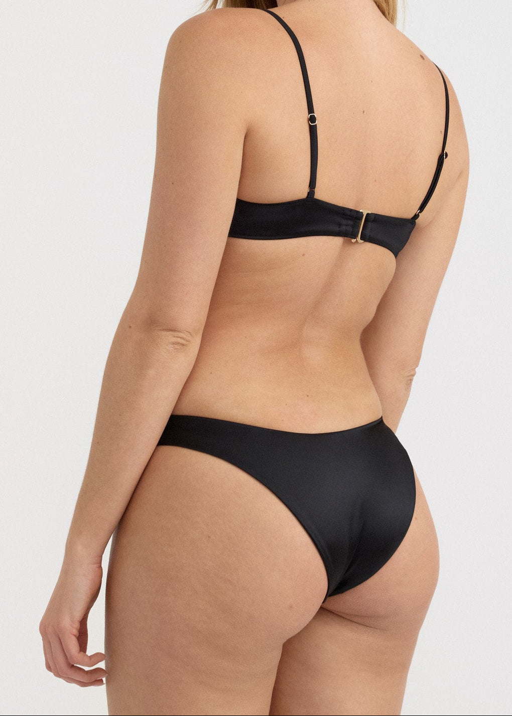 Organic Basics - Solar Swim Scoop Neck Bikini Top - Shimmer Night -