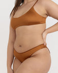 Organic Basics - Solar Swim Scoop Neck Bikini Top - Shimmer Coast -
