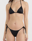Organic Basics - Solar Swim Tie Bikini Bottom - Shimmer Night -