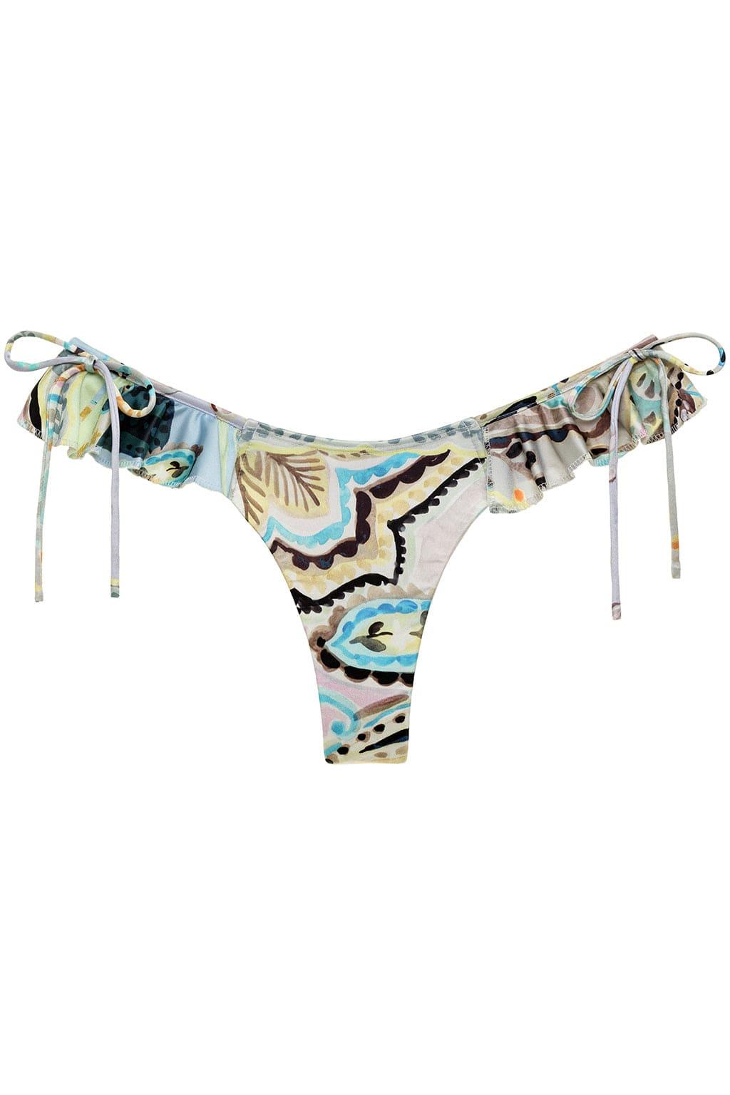 Montce - St. Barths Floral Uno Ruffle Bows Bikini Bottom -