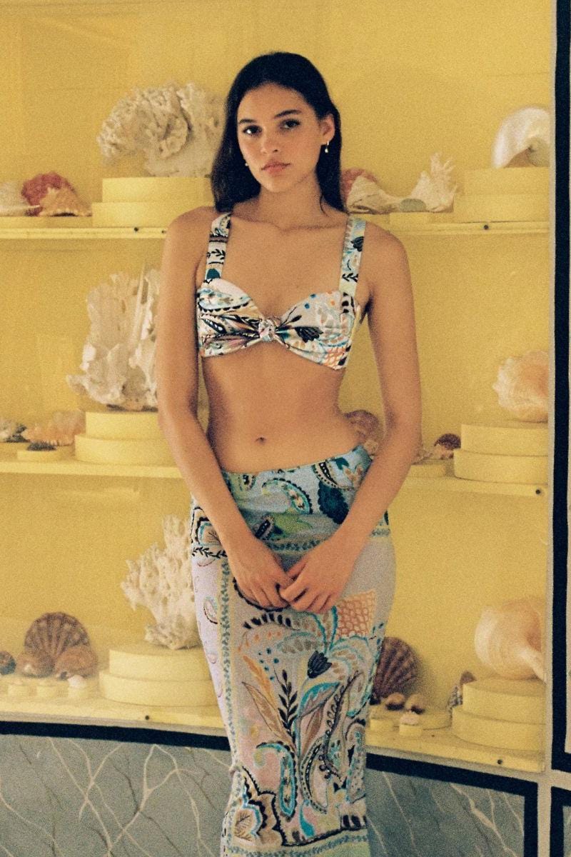 Montce - St. Barths Floral Hayden Bikini Top -