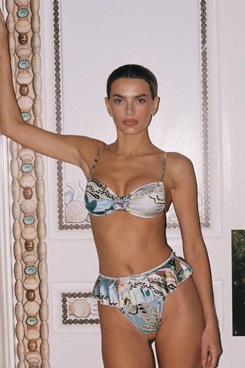 Montce - St. Barths Floral Tamarindo Ruffle Bikini Bottom -