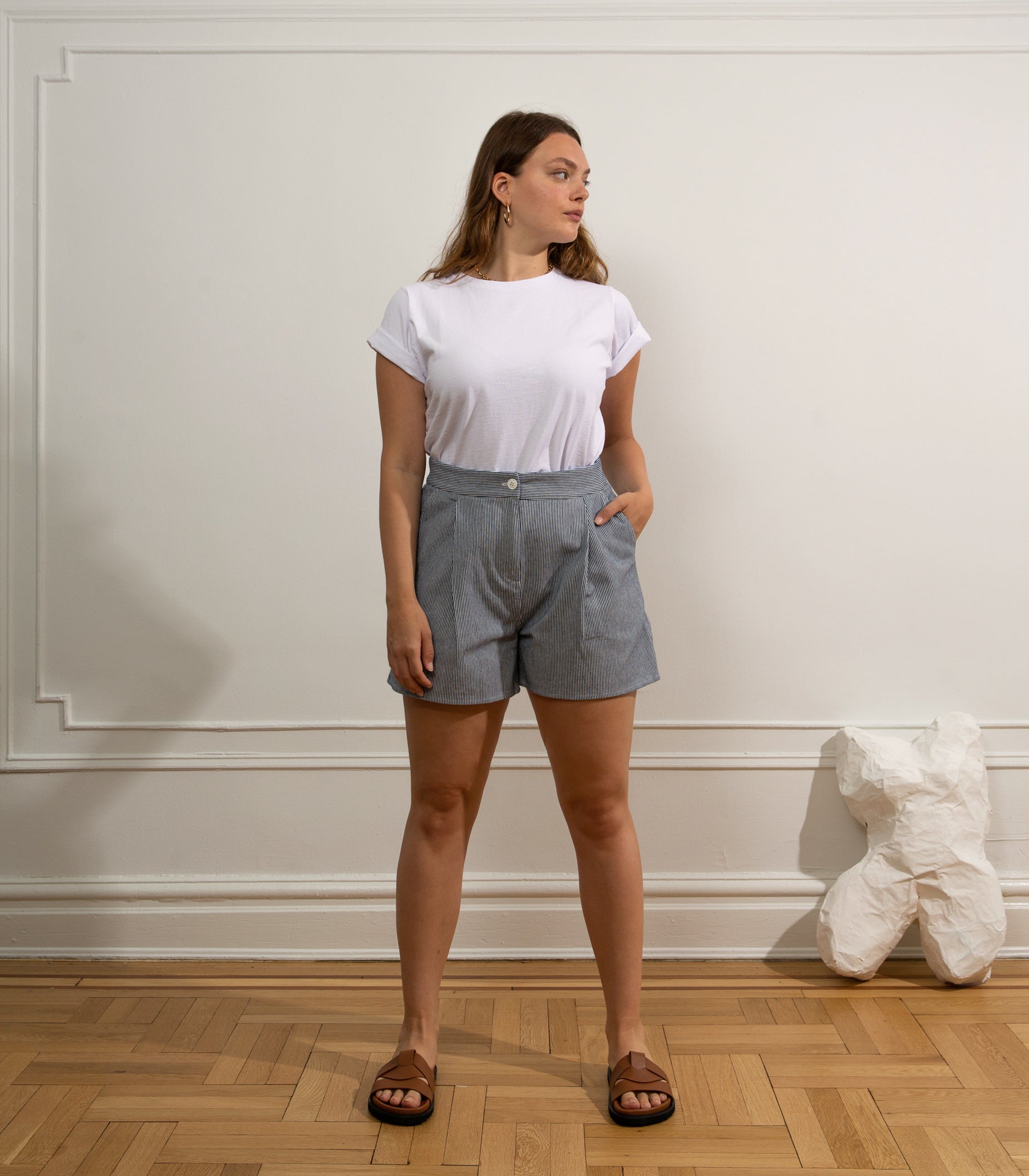 Loup - Striped Margo Shorts -