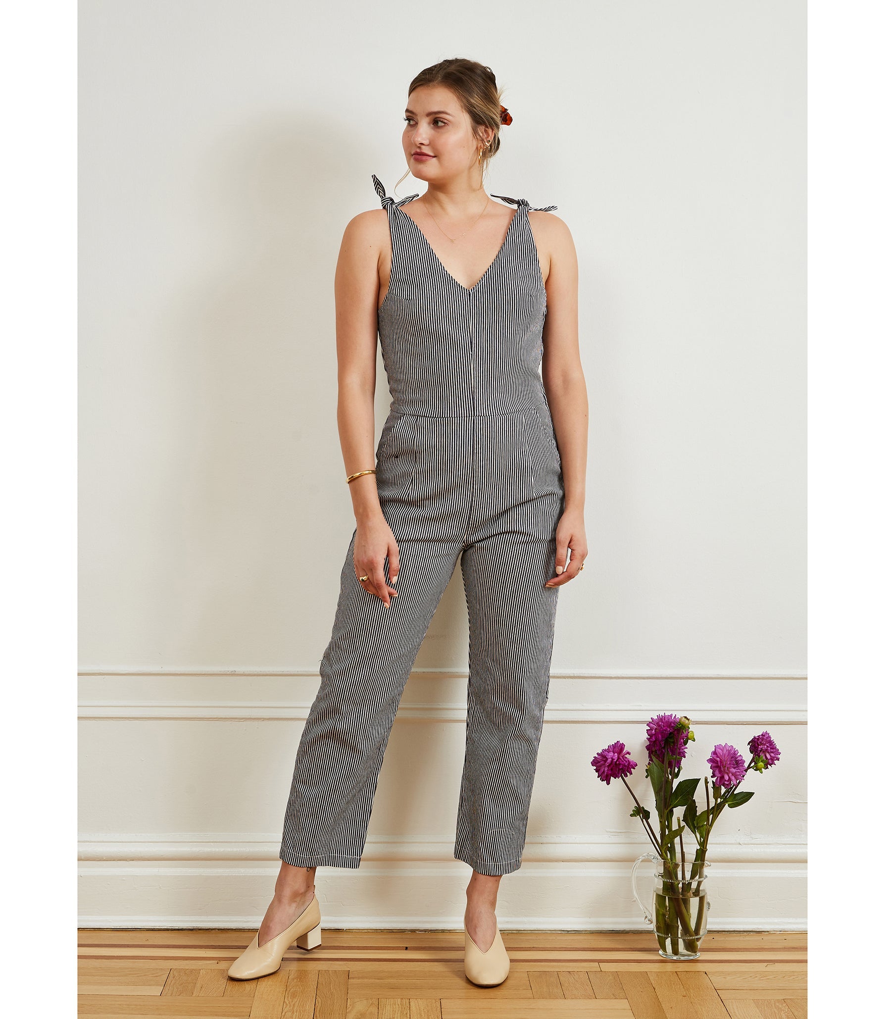 Loup - Slate Tie Strap Coveralls - Stripe -