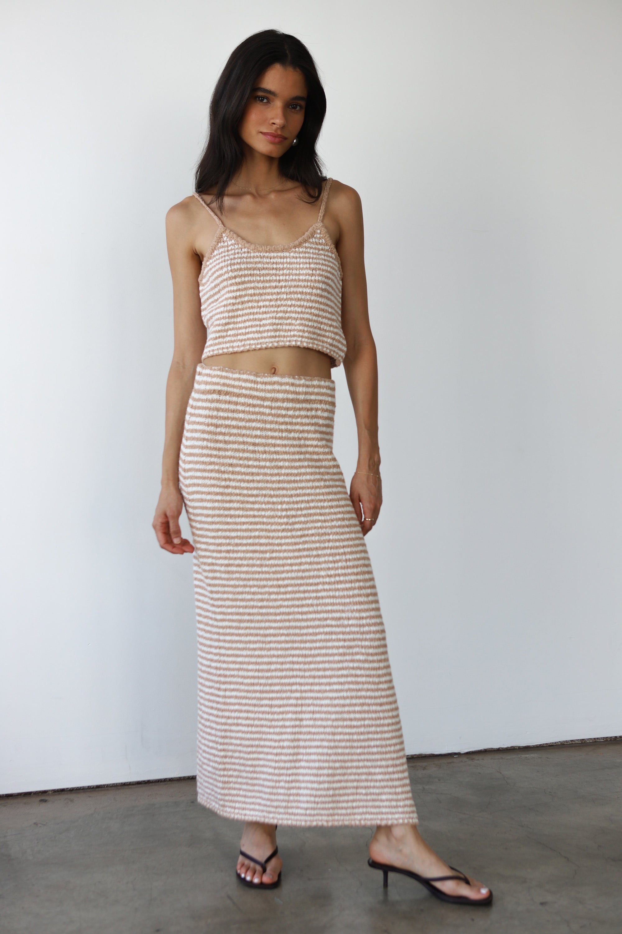 Callahan Knitwear - Teddy Maxi Skirt - Lychee -
