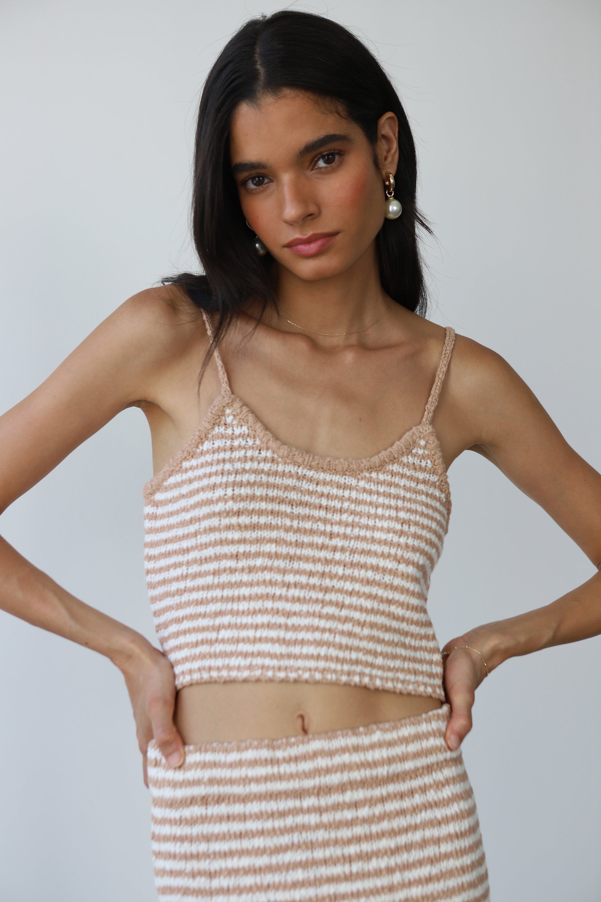 Callahan Knitwear - Teddy Tank - Lychee -
