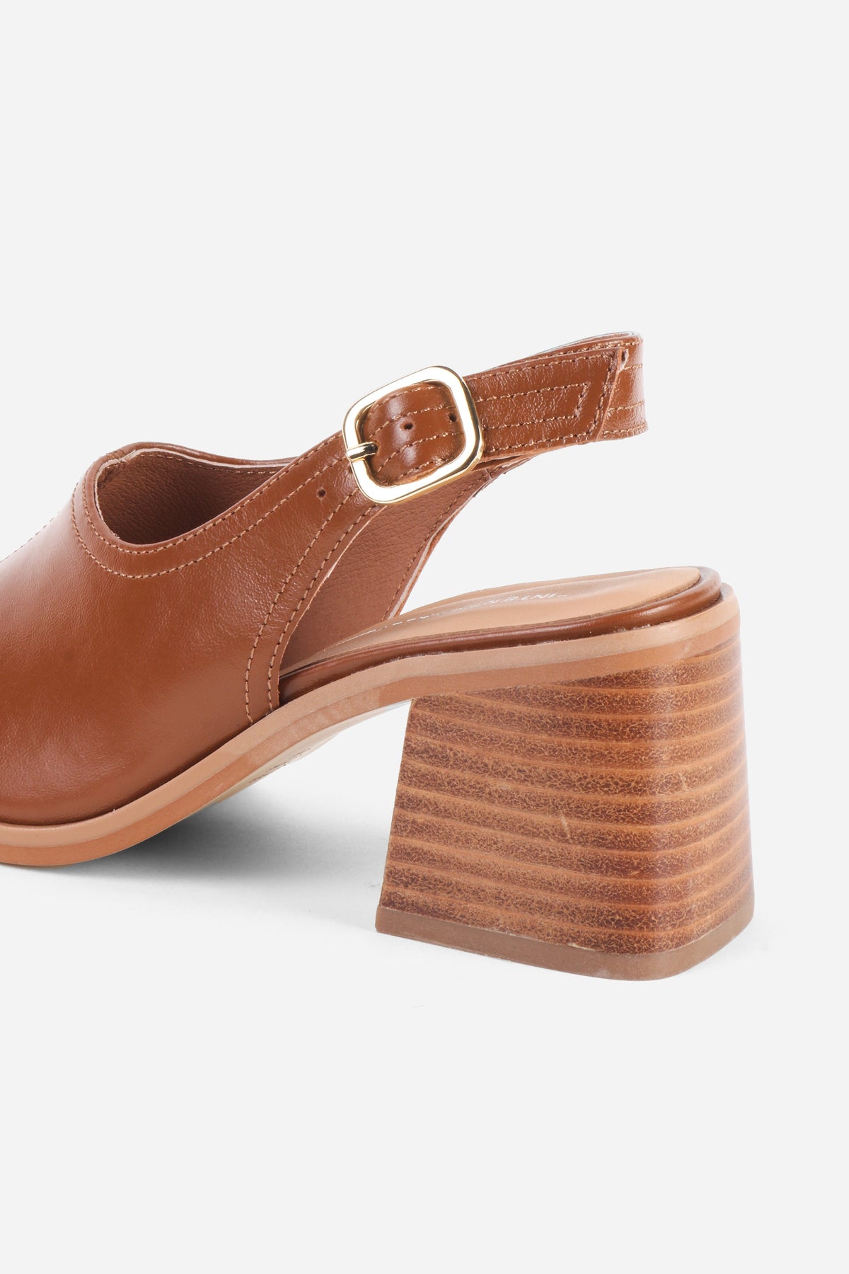 Intentionally Blank - Teresa Slingback Open Toe Block Heel -