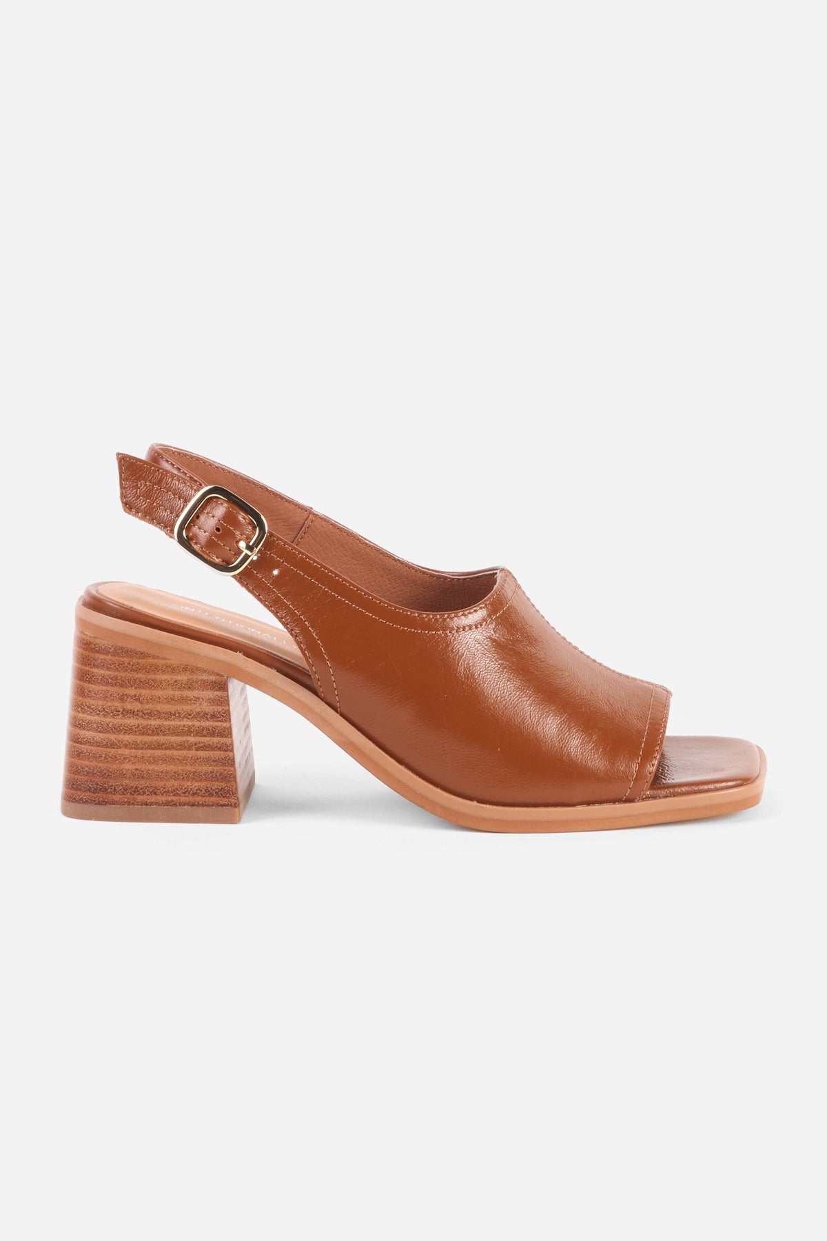 Intentionally Blank - Teresa Slingback Open Toe Block Heel -