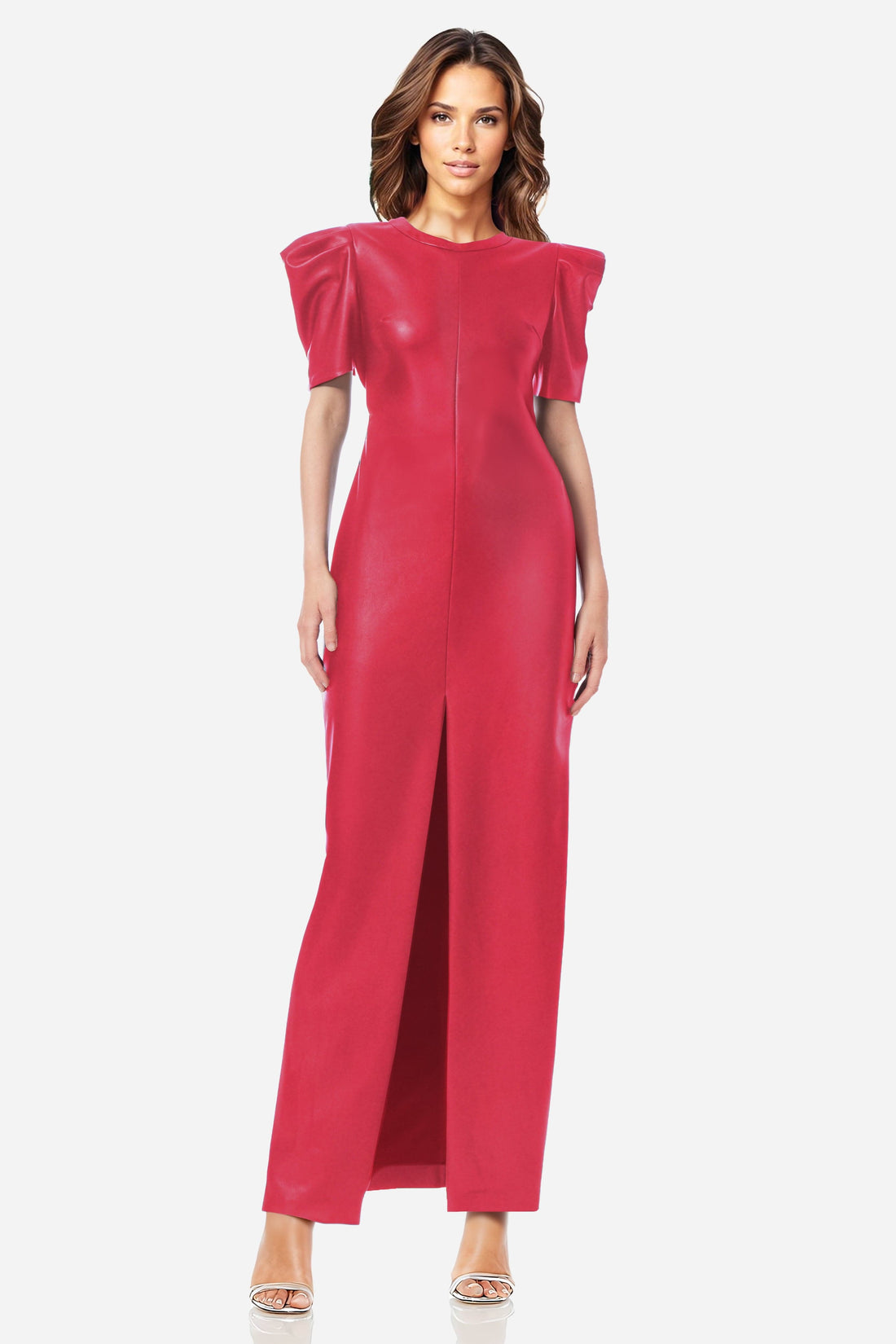 ONE33 SOCIAL - The Toby - Vegan Leather Maxi Dress -
