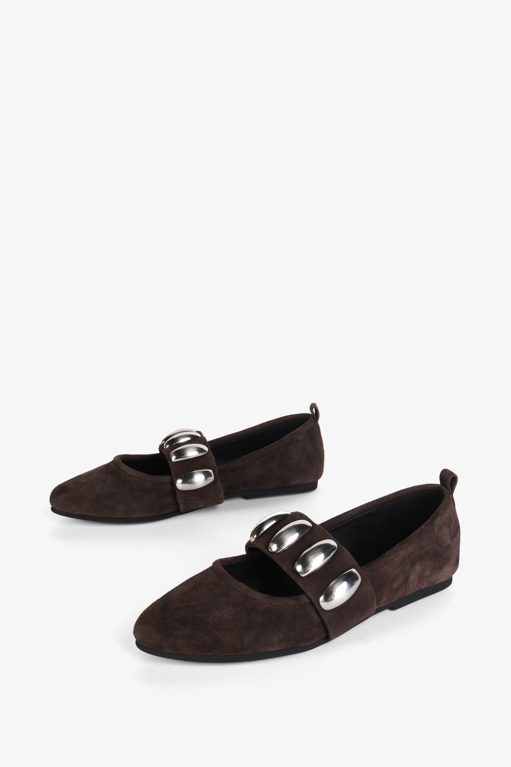 Tone Oversized Stud Mary Jane Flat