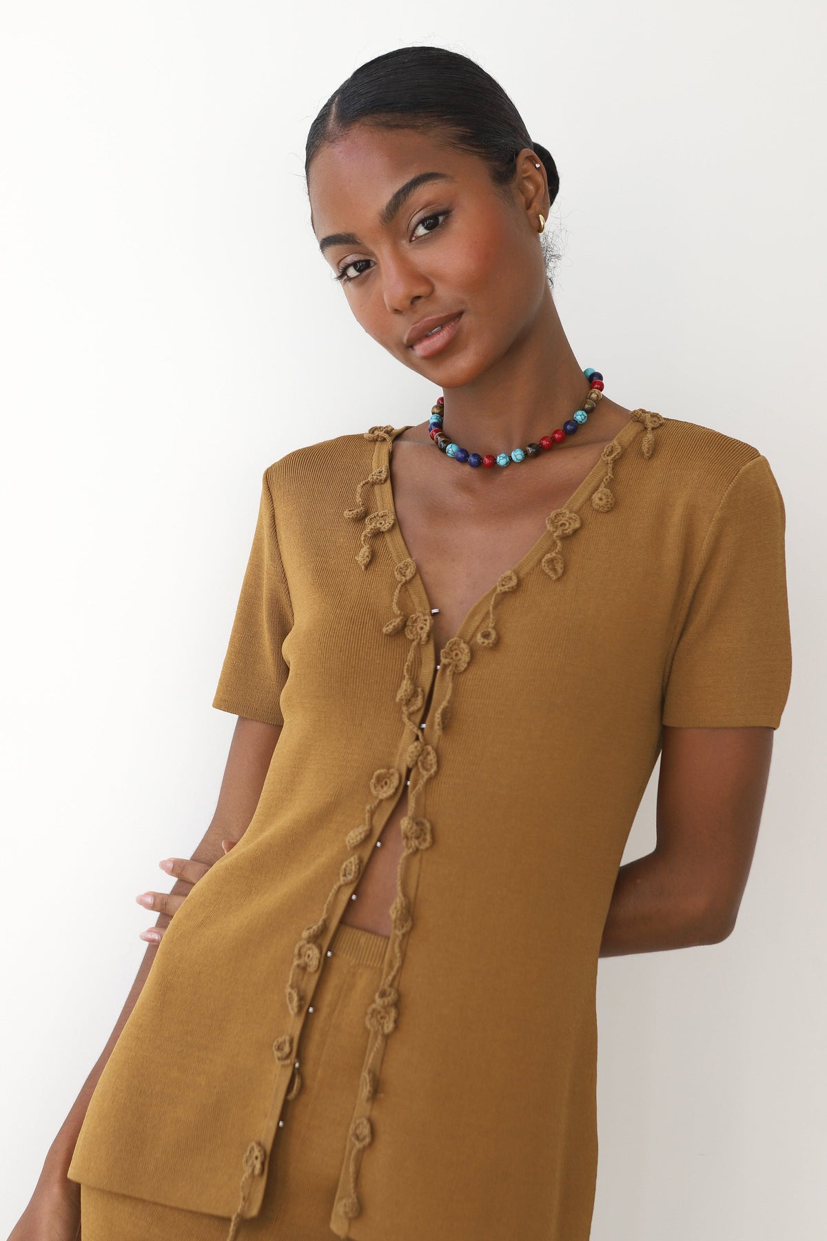 Tula Knit Cardi - Bronze