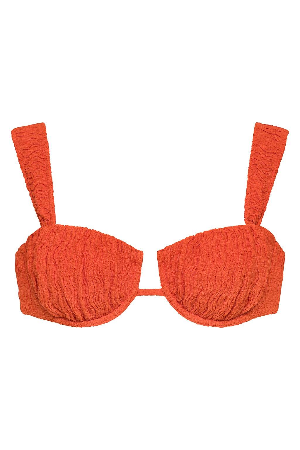 Montce - Tangerine Petal Bikini Top -