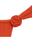 Montce - Tangerine Removable Rose Pin -