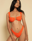 Montce - Tangerine Petal Bikini Top -