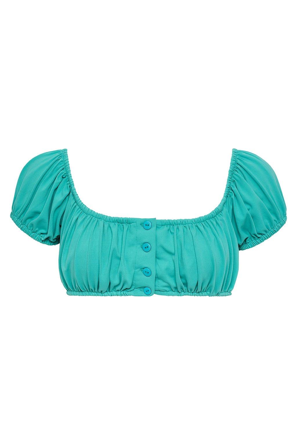 Montce - Teal Bandita Bikini Top -