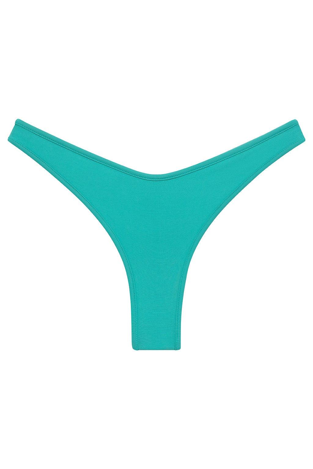Montce - Teal Binded Thong Bikini Bottom -