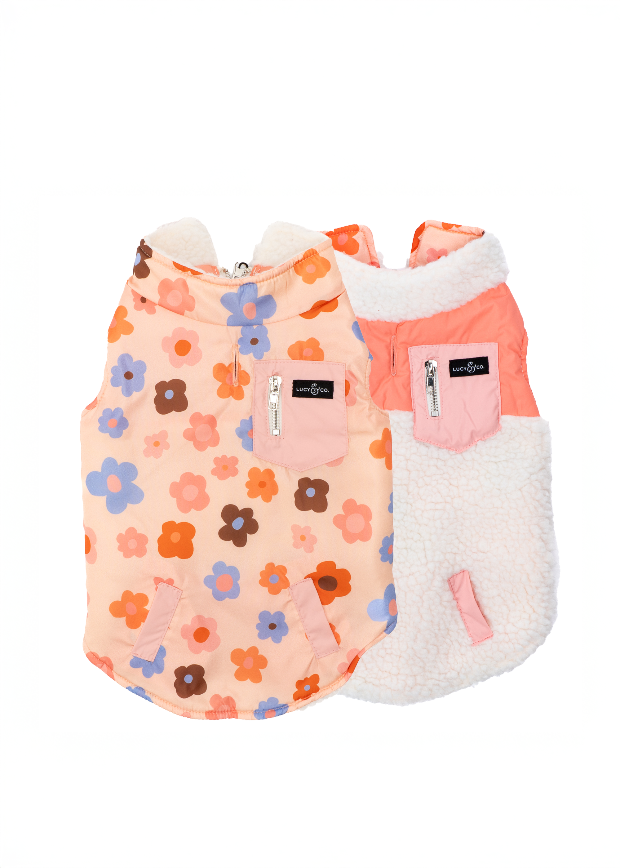 Lucy & Co. - Reversible Teddy Vest - Let's Groove -