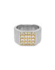 Luv Aj - The Pave Square Signet Ring - Silver