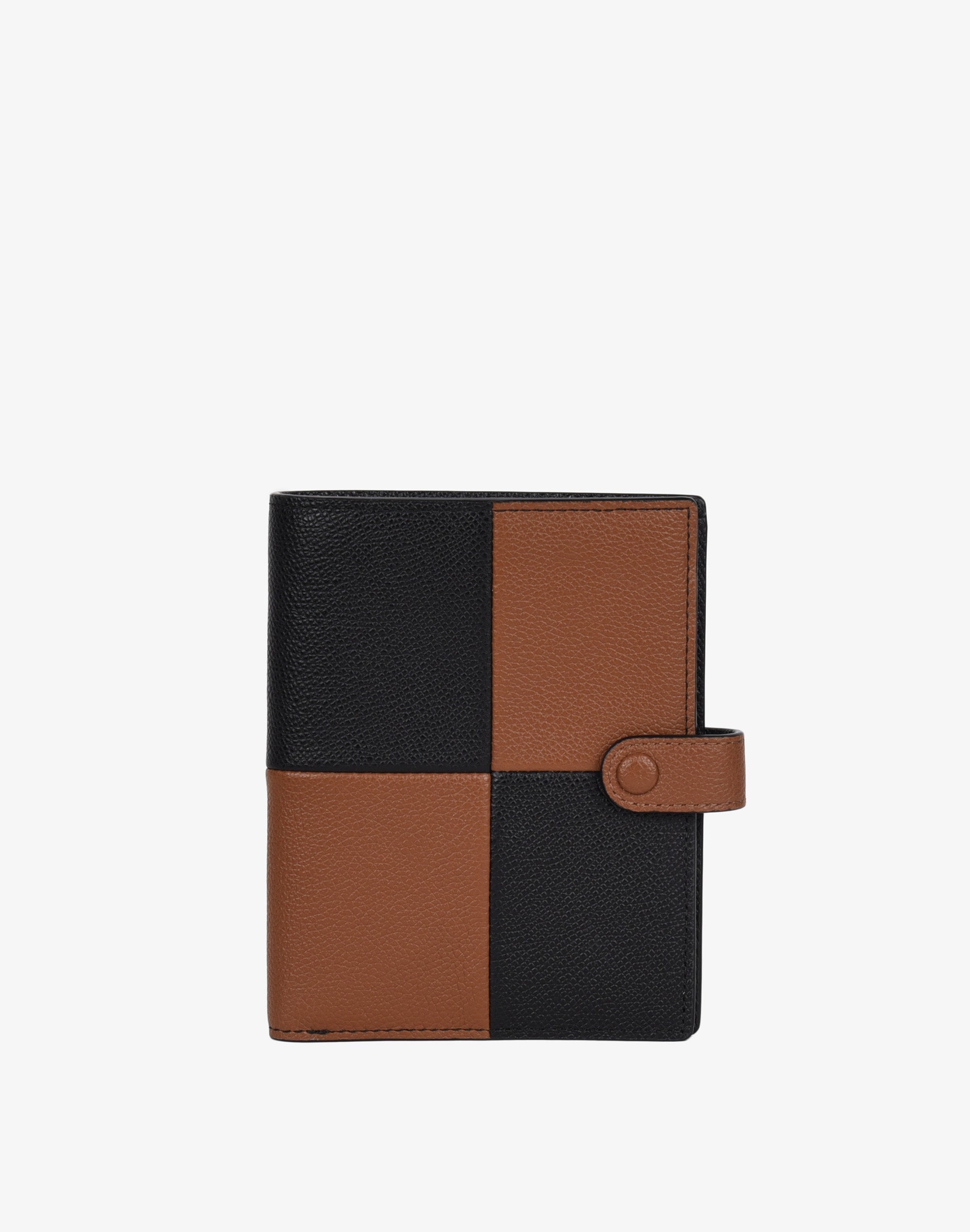 Hyer Goods - Luxe Traveler's Wallet with Coin Pocket - Cognac Check