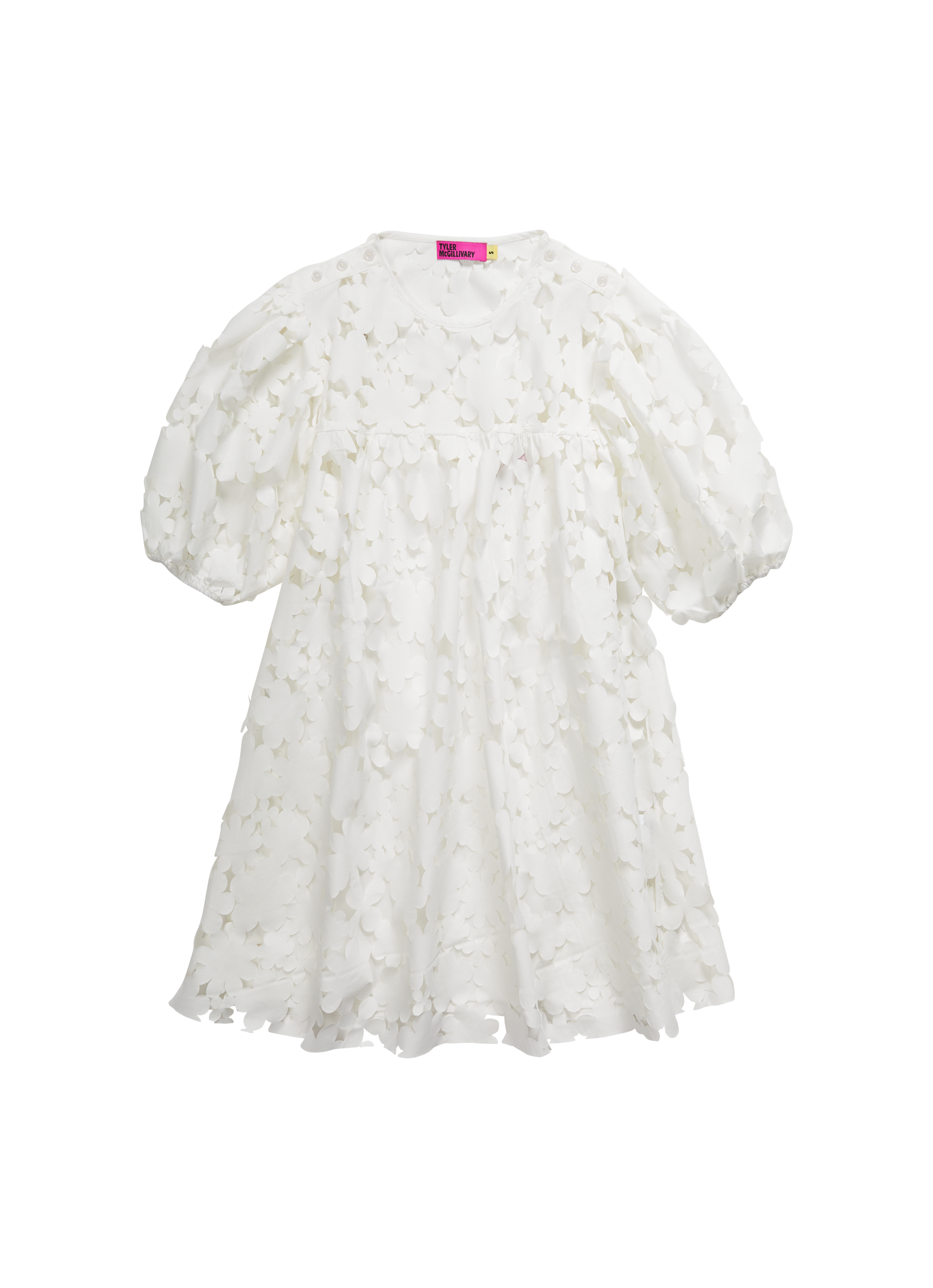 Tyler McGillivary - Trixie Dress - Off-White Cartoon Cutout -