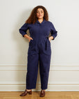 Loup - Wallis Long Sleeve Zip Jumpsuit - Twilight -