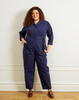 Loup - Wallis Long Sleeve Zip Jumpsuit - Twilight -