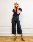 Dark Indigo Simone Jeans & Blue Hutton Tee | Loup