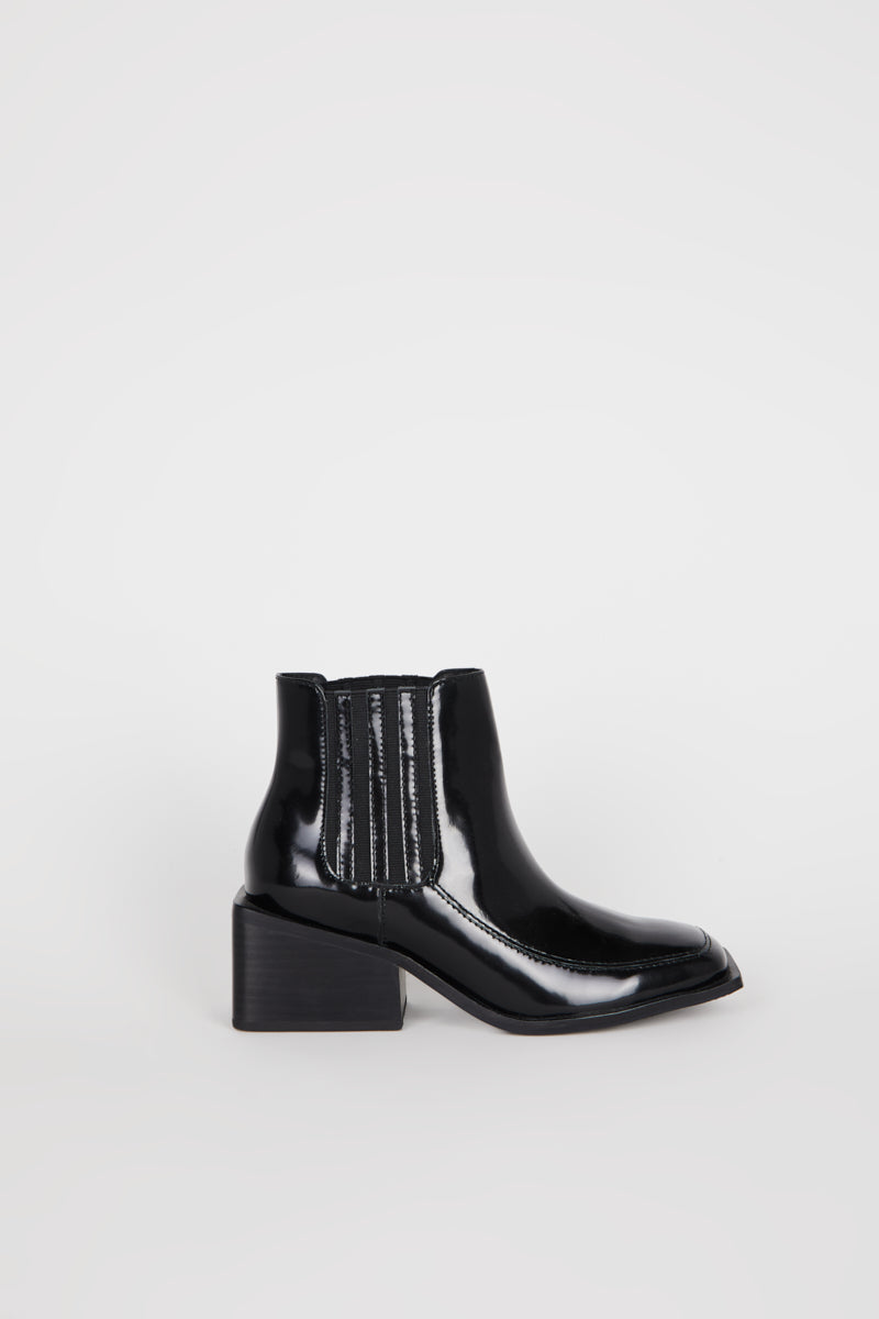 Upside Box Leather Ankle Boot