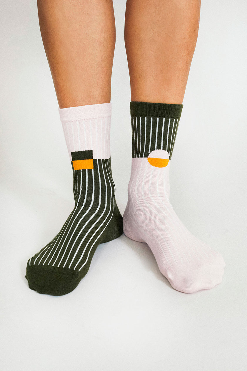Tailored Union - KC Ankle Sock - Pink Pine -