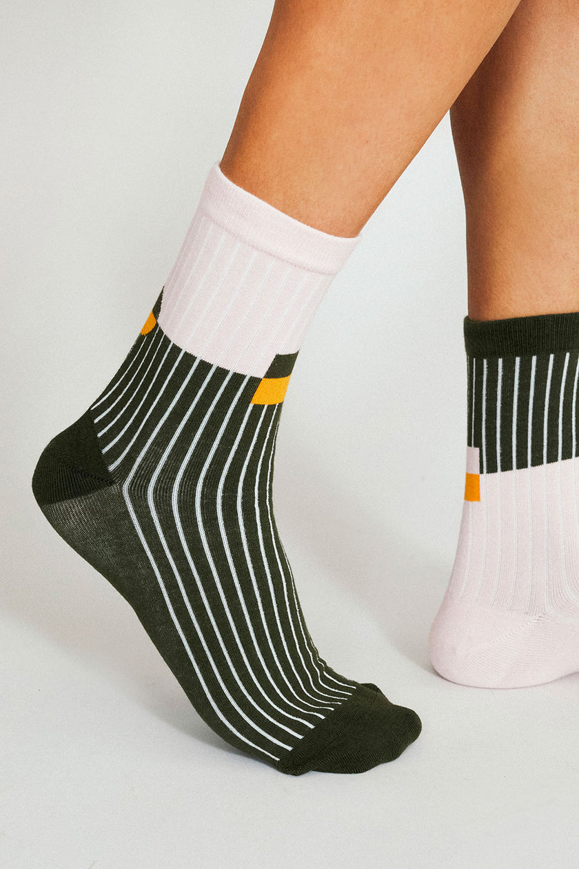 Tailored Union - KC Ankle Sock - Pink Pine -