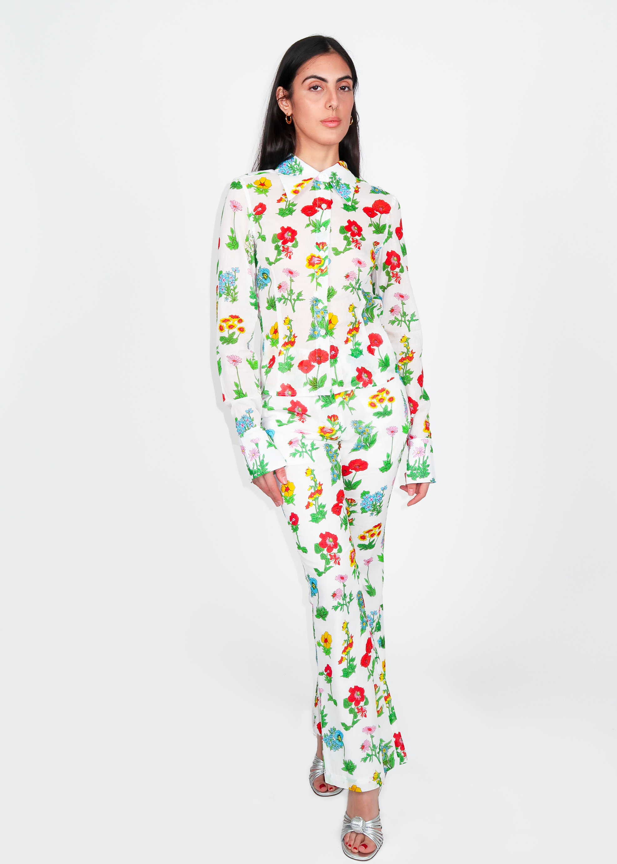 Tyler McGillivary - Uma Button Down - White/Floral -