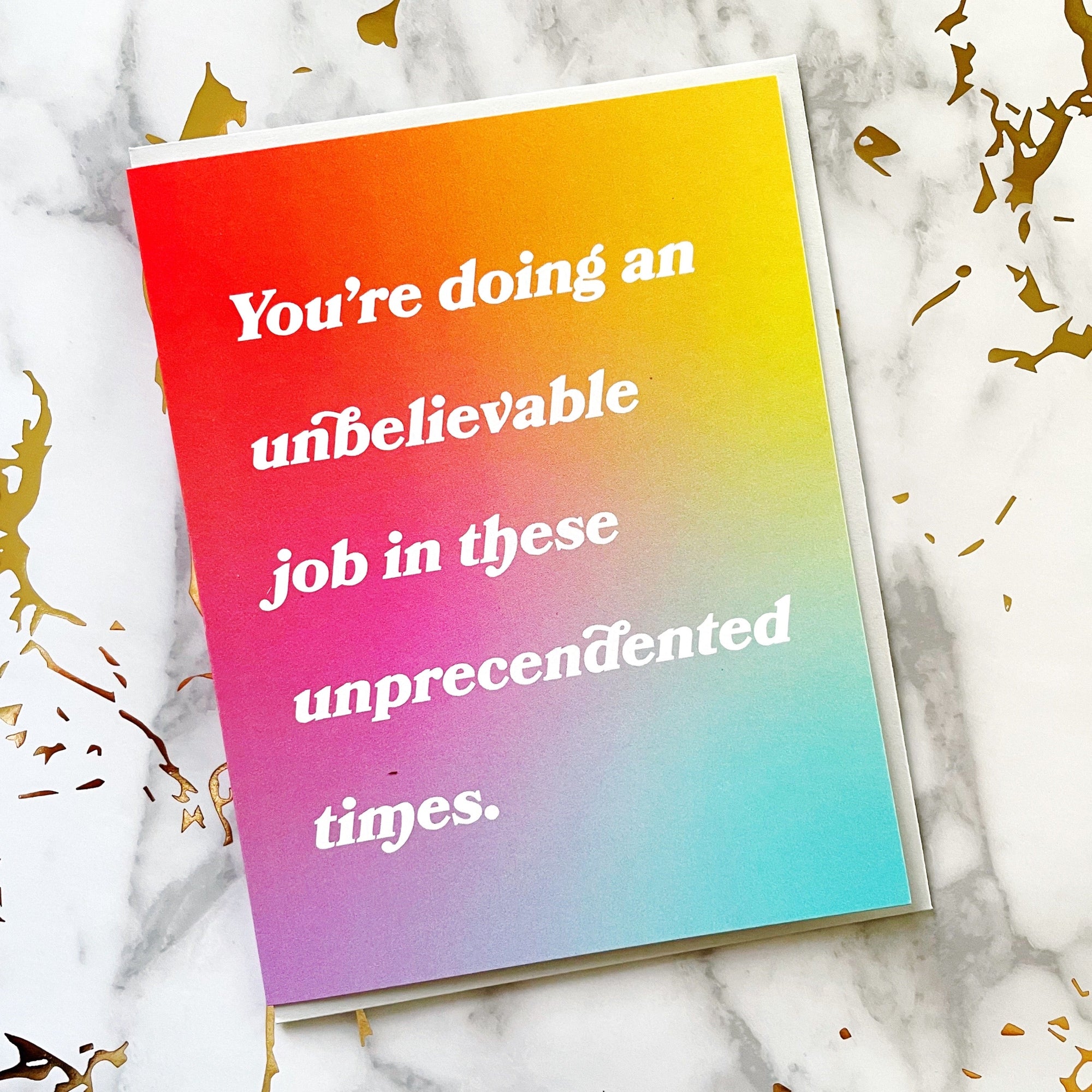 Boss Dotty Paper Co. - Unprecedented Times Greeting Card -