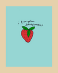 Nice Paper - Greeting Card - Strawberry -