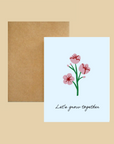 Nice Paper - Greeting Card - Let's Grow Together -