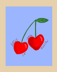 Nice Paper - Greeting Card - Love You So Much Cherries -