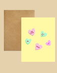 Nice Paper - Greeting Card - Candy Hearts -