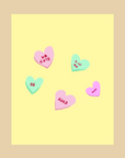 Nice Paper - Greeting Card - Candy Hearts -