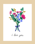 Nice Paper - Greeting Card - ILY Bouquet -