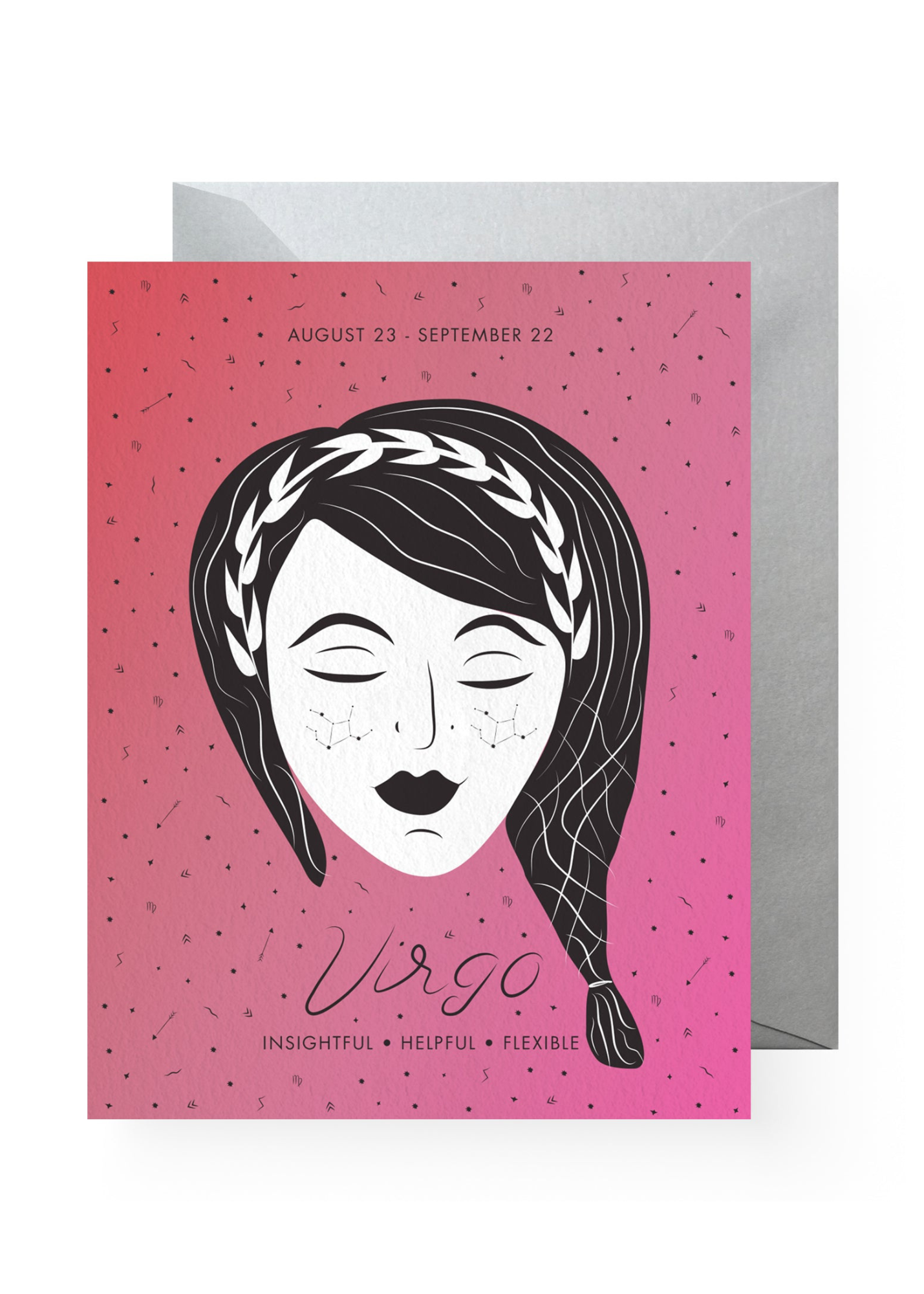 Boss Dotty Paper Co. - Virgo Zodiac Greeting Card -