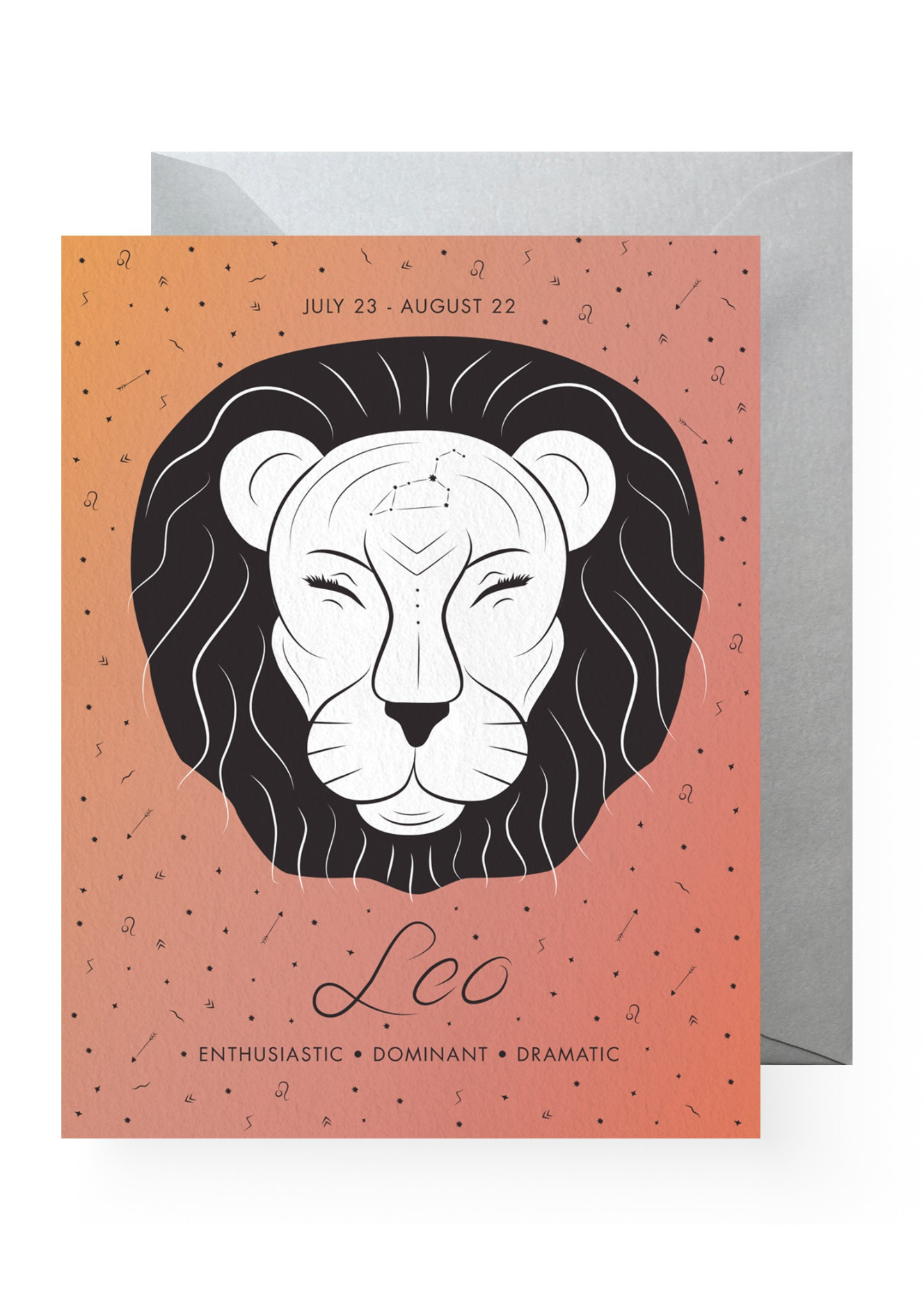 Boss Dotty Paper Co. - Leo Zodiac Greeting Card -