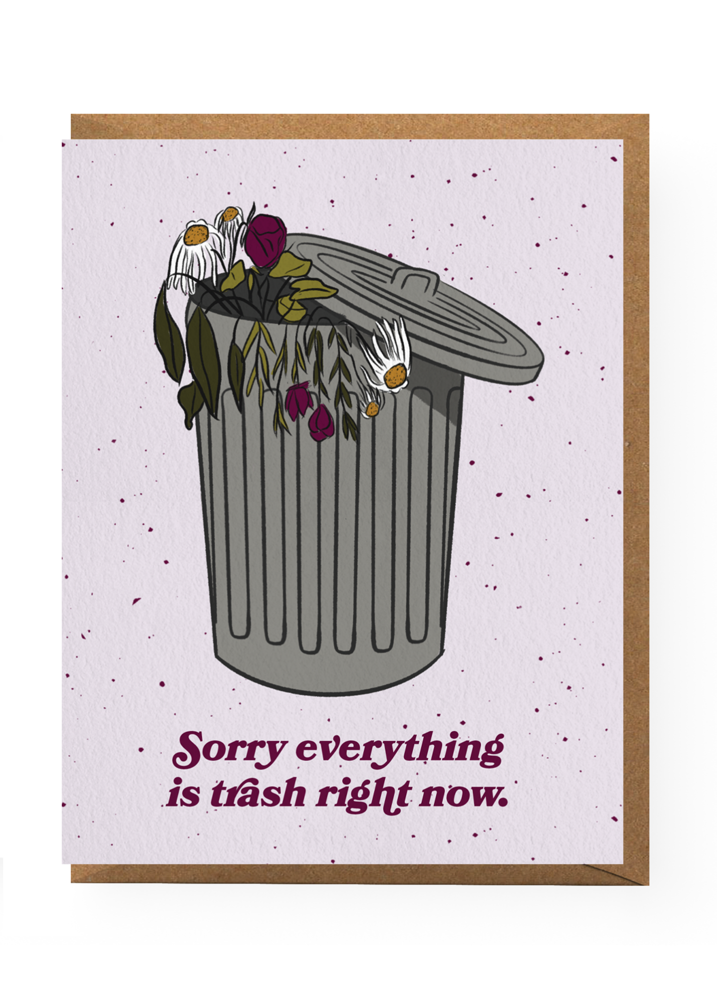 Boss Dotty Paper Co. - Trash Sympathy Card -