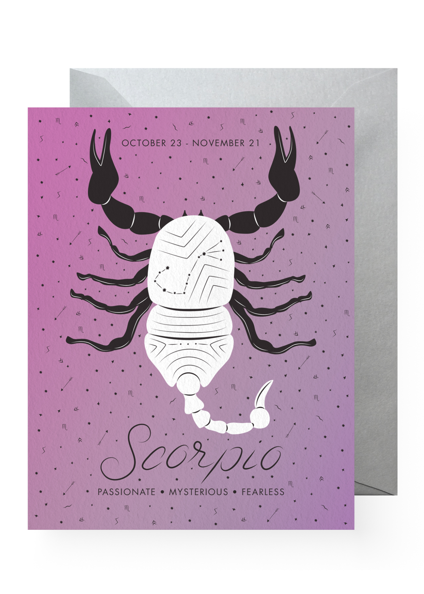 Boss Dotty Paper Co. - Scorpio Zodiac Greeting Card -