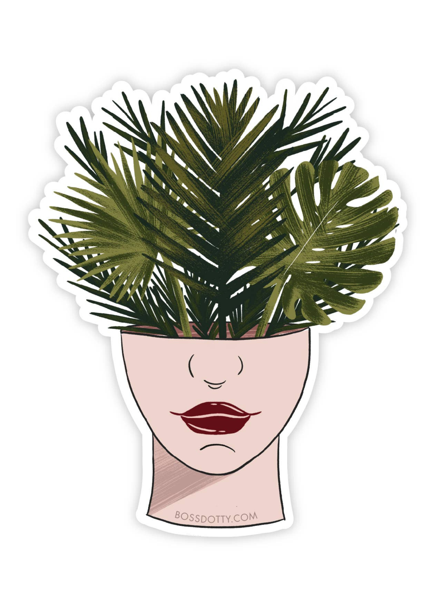 Boss Dotty Paper Co. - Plant Head Sticker -