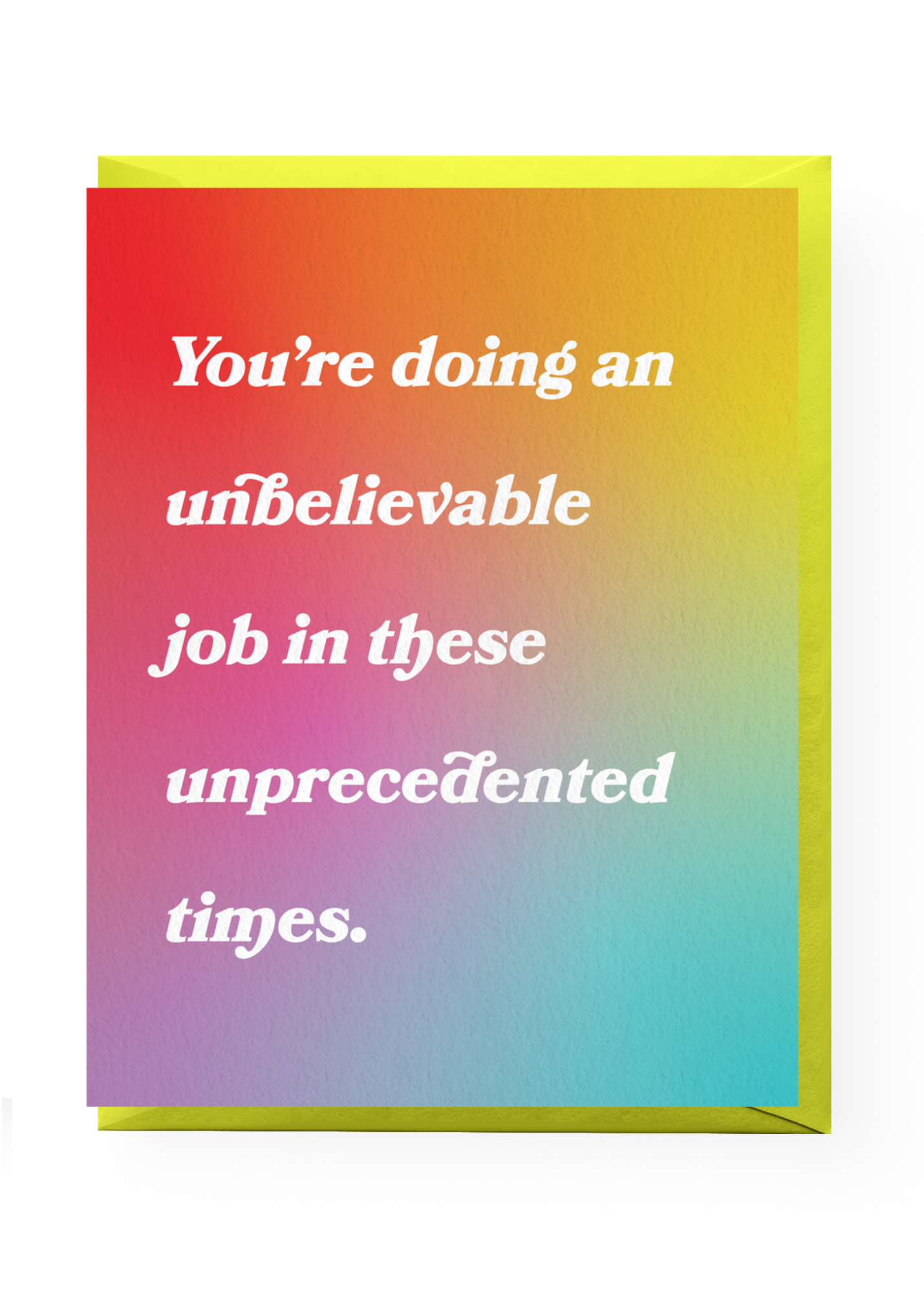 Boss Dotty Paper Co. - Unprecedented Times Greeting Card -